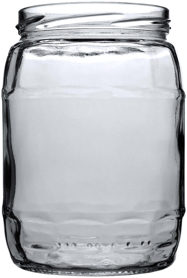 720ml Rd Glass Barrel Jar